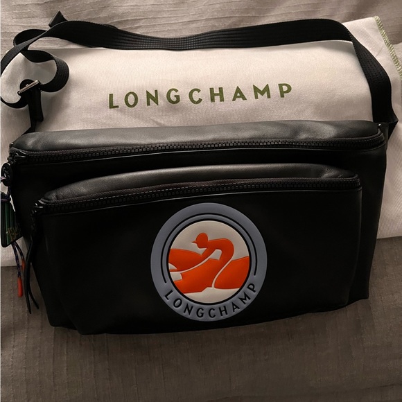 New Longchamp Le Pliage Cuir Belt Bag - Picture 6 of 11